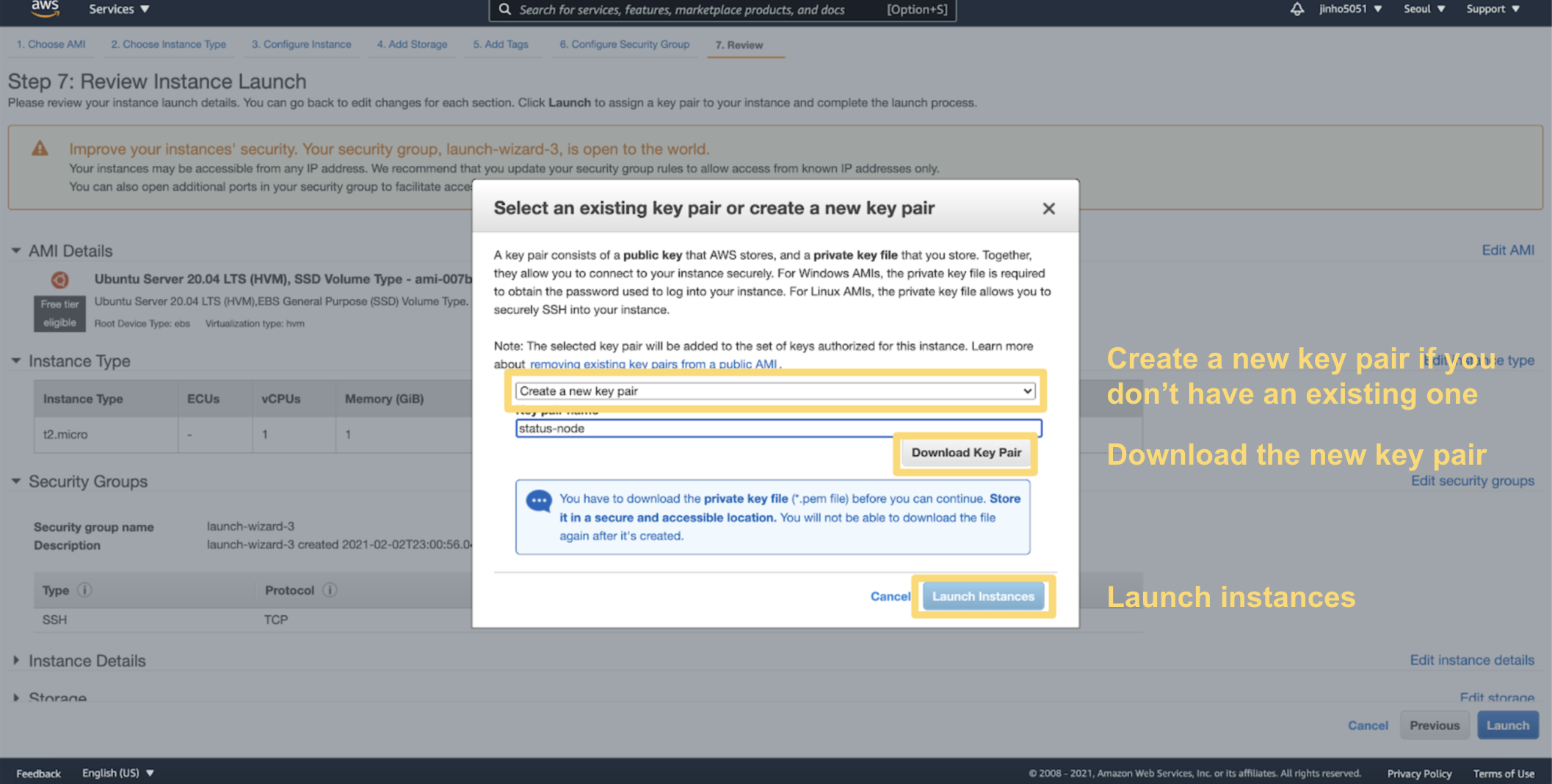 key-pair-settings